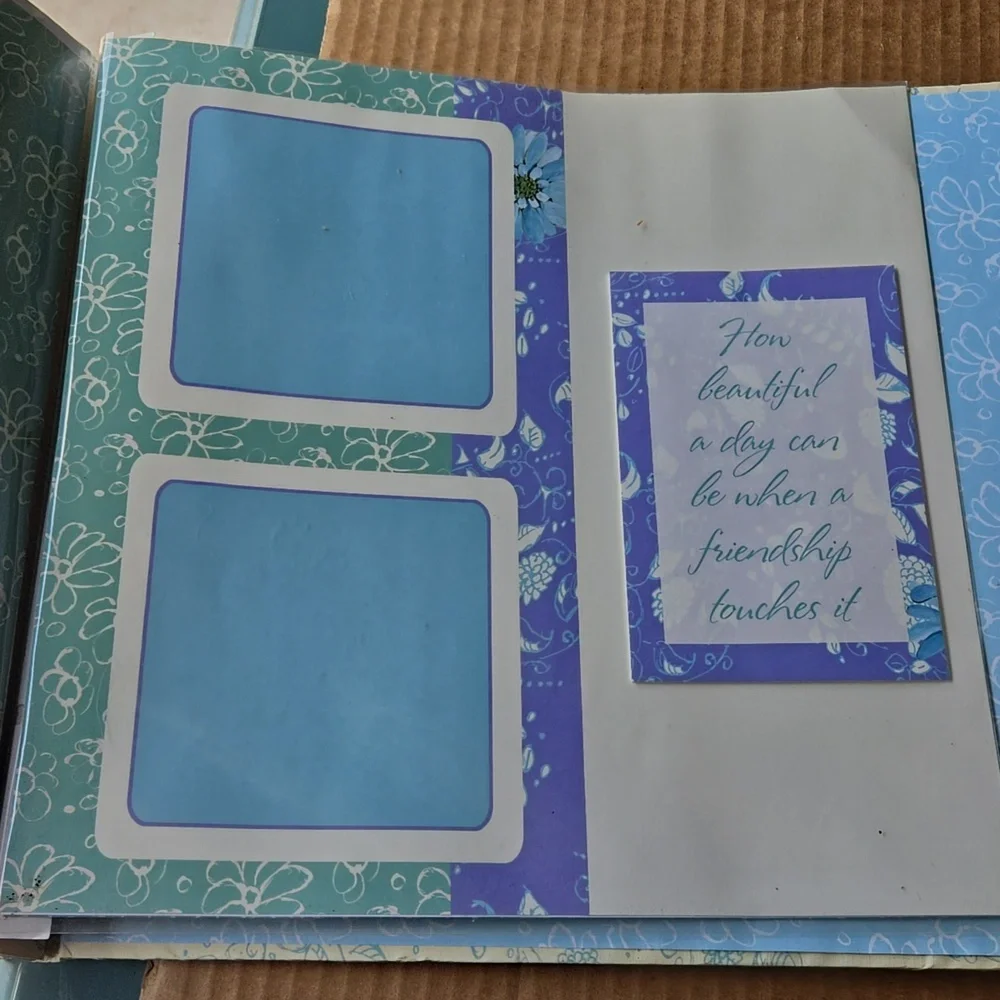 Floral Blue Home Office Binder